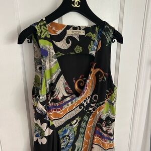 ETRO Asymmetrical Maxi Printed Dress Sz. 44
